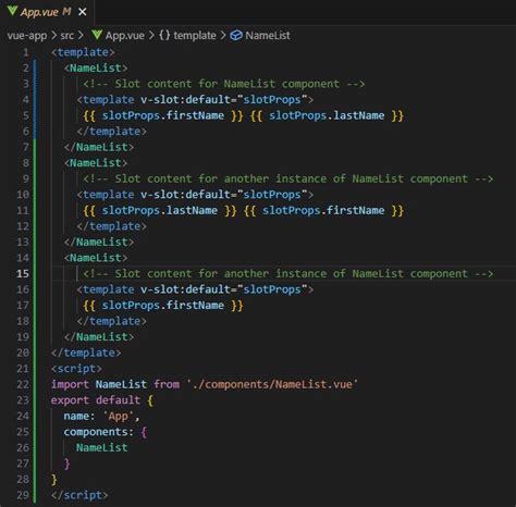 pass prop to slot vue|vuejs3 .